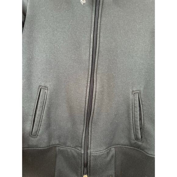 Under Armour Black Zip Up Hooded Fitted Cotton Blend Jacket Size Small - Picture 3 of 6